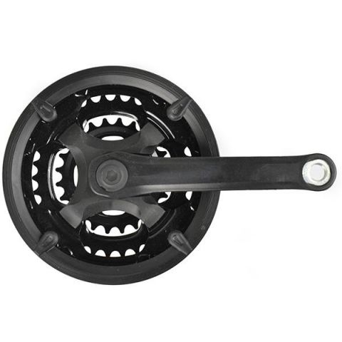 JGO BIELAS MTB ACERO 42/34/24 NEGRO