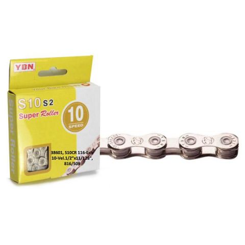 CADENA YBN S10  10 VEL SUPER ROLLER