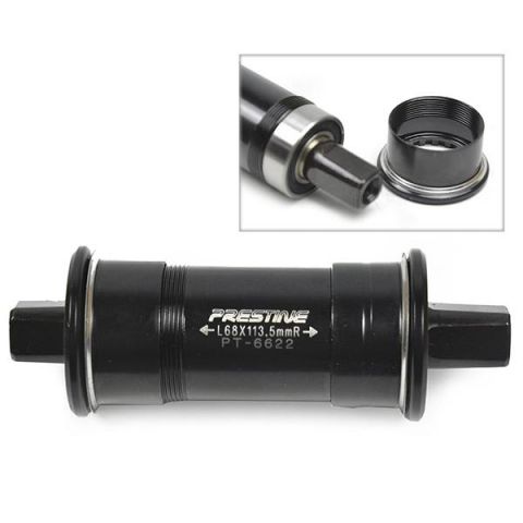 EJE PEDALIER PRESTINE SIN ROSCA 118*68 MM