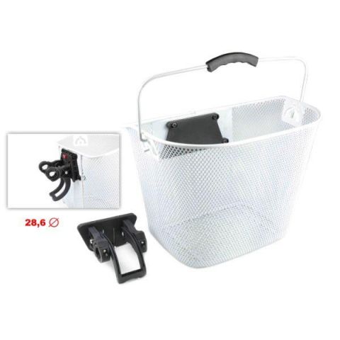 CESTA ACERO BLANCA AUTOMATICA